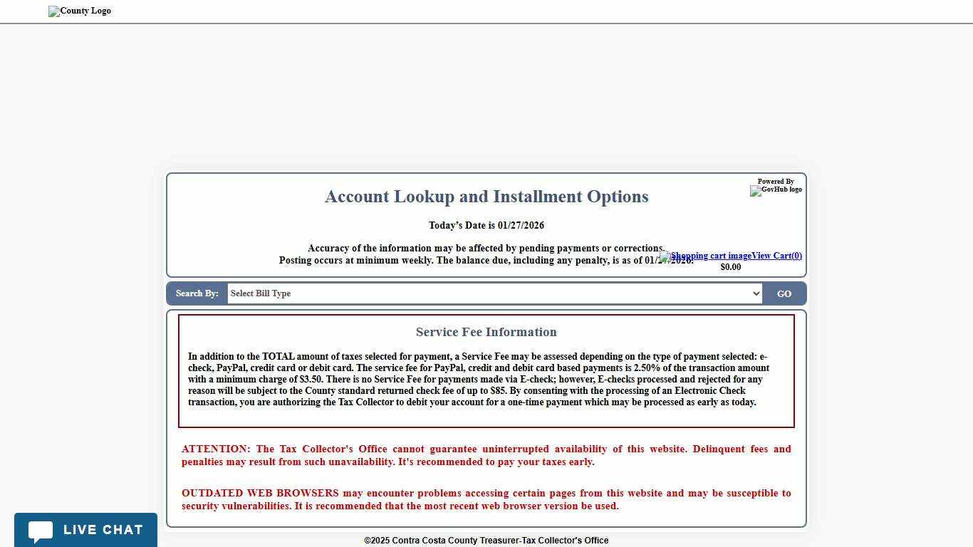 Tax Lookup Contra Costa County Treasurer and Tax Collector